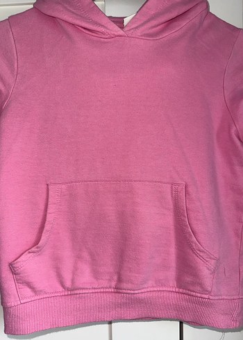 Pembe sweatshirt, 7-8 yaş, temiz. - Görsel 3
