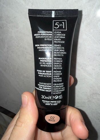 Deborah Milano BB cream 5 in 1. #02. Birkaç kez kullandım. - Görsel 3