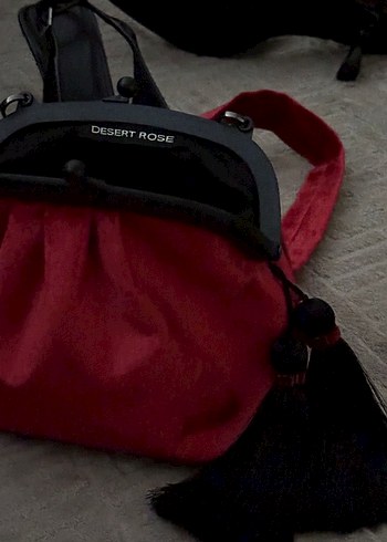 El yapımı özel tasarım kırmızı çanta. - Görsel 6