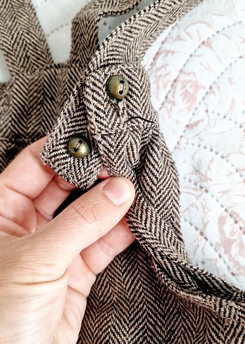 LC Waikiki kahverengi salopet. 5/6 yaş. - Görsel 7