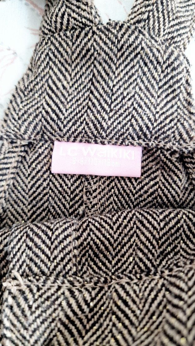 LC Waikiki kahverengi salopet. 5/6 yaş. - Görsel 4