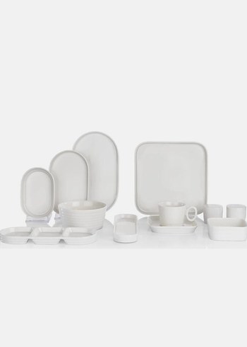 Schafer Nude Krem 38 Parça Kare Kahvaltı ve Yemek Takımı - Görsel 3