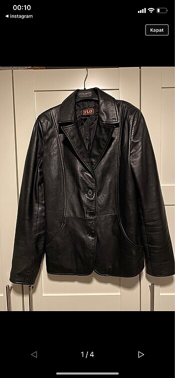 Deri blazer ceket