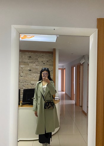 Kadın stradivarius marka uzun Trençkot