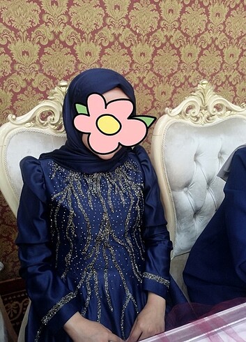 Diğer Lacivert Saten Abiye