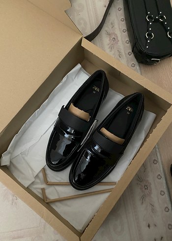Zara Siyah Rugan Loafer - Görsel 2