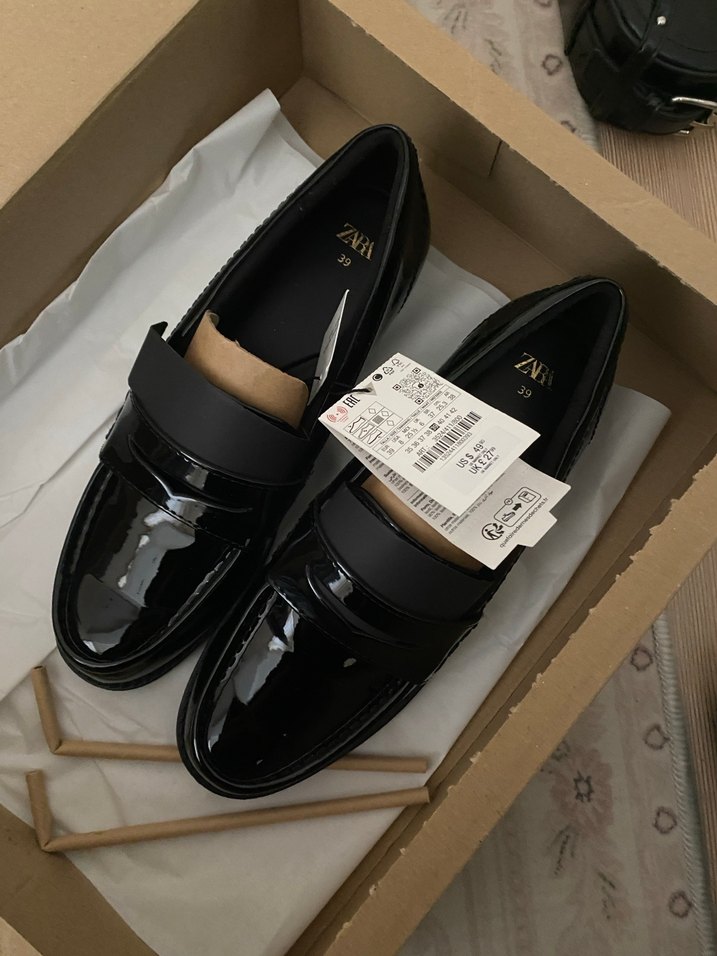Zara Siyah Rugan Loafer - Görsel 3