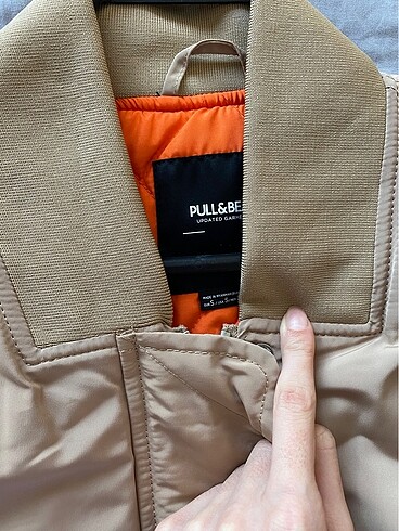 s Beden camel Renk Pull&Bear Bomber Ceket