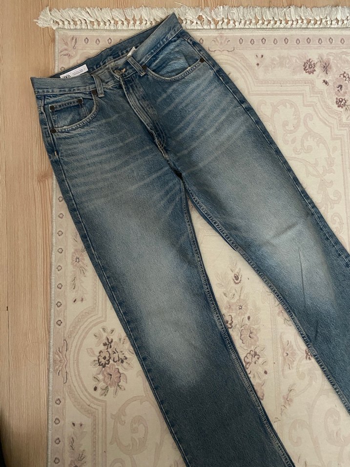 Zara Straight Fit Jean - Görsel 2
