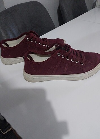 36 Beden bordo Renk Ayakkabı