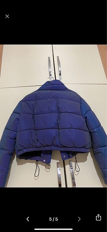 m Beden mor Renk bershka reflektörlü mont