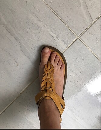 38 Beden altın Renk Sandalet