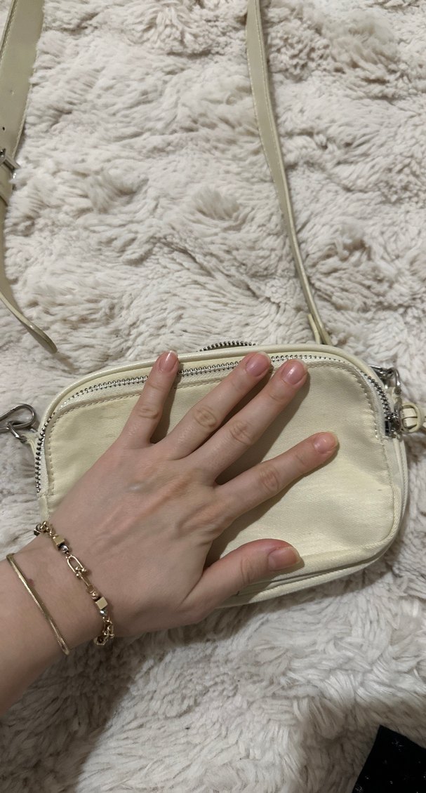 Stradivarius Bej Kumaş Çanta — görsel 3/8