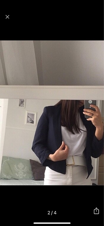 Crop blazer