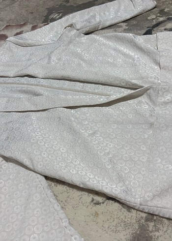 Cotton Bar Krem Kadın Blazer - Görsel 6