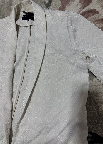 Cotton Bar Krem Kadın Blazer - Görsel 4