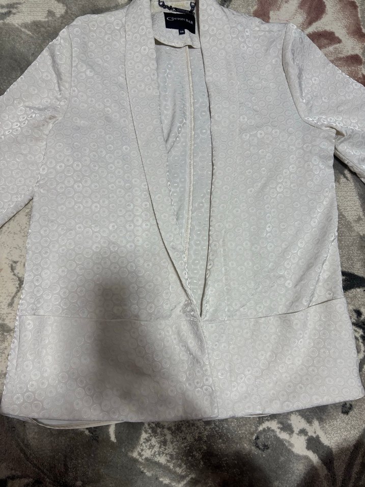 Cotton Bar Krem Kadın Blazer - Görsel 3