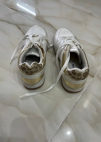 Beyaz US POLO marka spor ayakkabı - Görsel 4