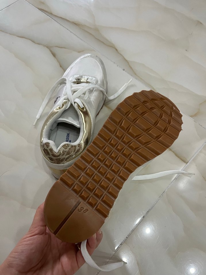 Beyaz US POLO marka spor ayakkabı - Görsel 5