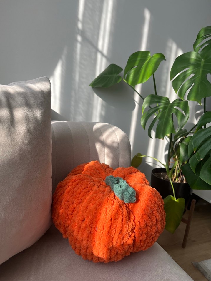 Alize puffy balkabağı dekor yastık - Görsel 2
