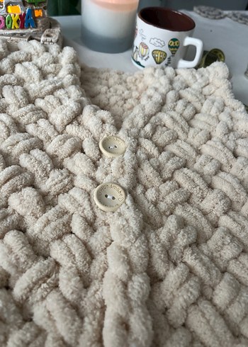 Alize puffy El işi bebek yeleği - Görsel 4