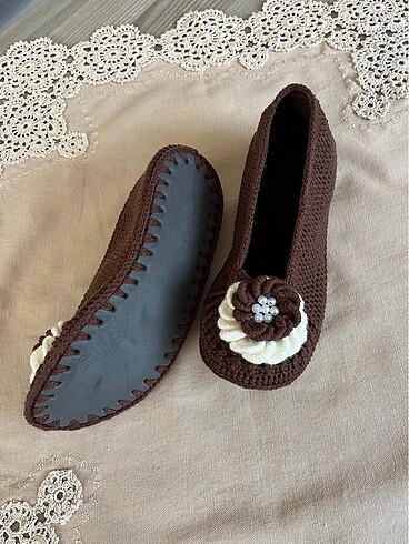 El işi tabanlı çeyizlik patik - Görsel 3