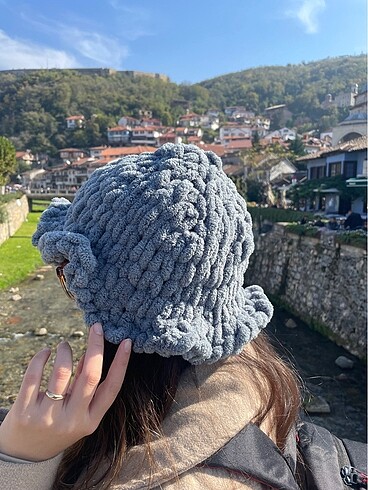 Alize puffy şapka - Görsel 5