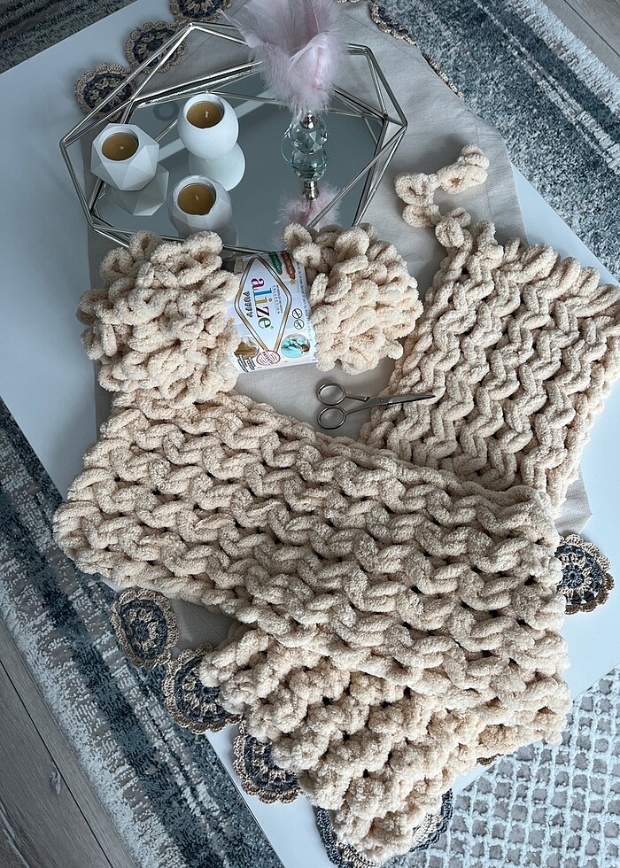 El işi atkı şal - Görsel 4