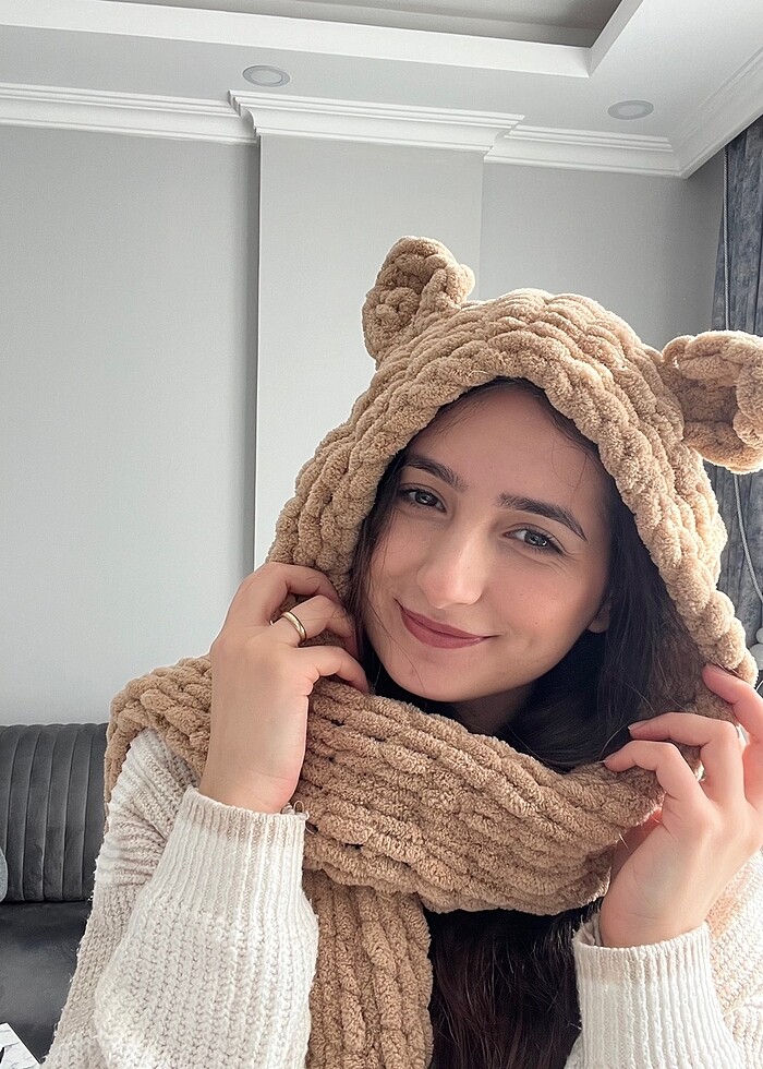 Puffy atkılı bere (balaklava) - Görsel 3