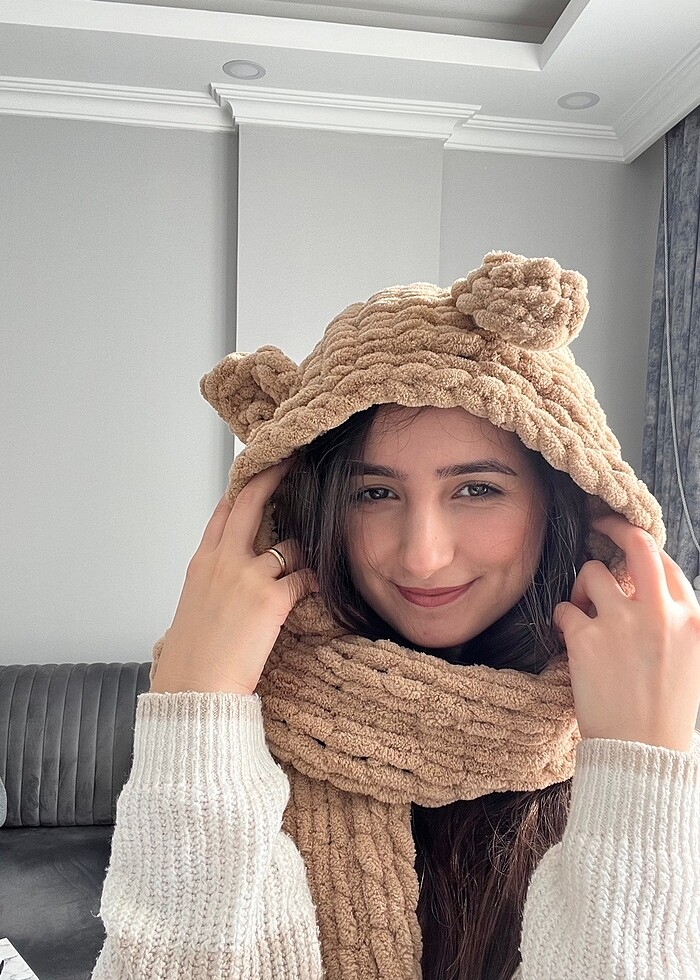 Puffy atkılı bere (balaklava) - Görsel 5