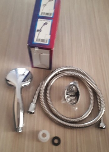  Beden Renkli Mavi Duş Başlığı Seti