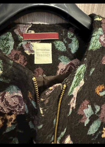 Çiçek Desenli Bohem Midi Kadın Kaban - Görsel 2