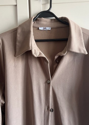 Bej dugmeli Uzun salas yazlik hirka kap tesetturve hamileye olur - Görsel 4