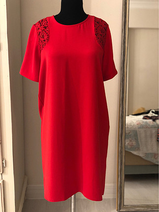 İpekyol kırmızı elbise