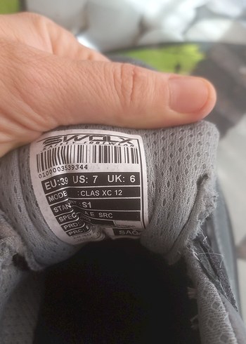 39 Beden Gri Erkek Spor Sandalet Velcro Bantlı
