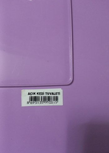  Beden Pastel Mor Kediler İçin Tuvalet Kabı