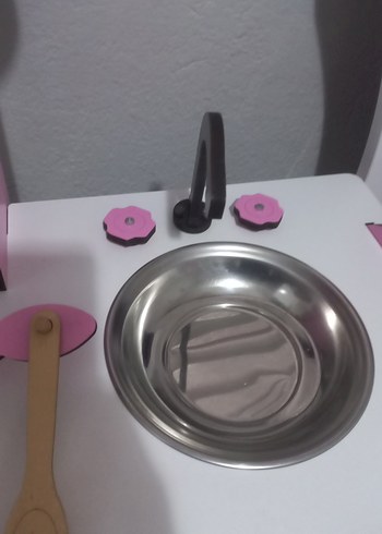 Renkli Pembe Çocuk Oyun Mutfak Seti - Görsel 4