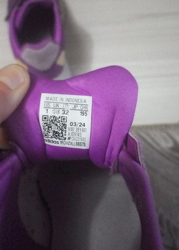 Mor Kız Çocuk Spor Ayakkabı Velcro - Görsel 4