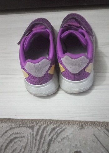 Mor Kız Çocuk Spor Ayakkabı Velcro - Görsel 3