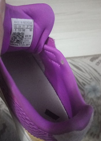 Mor Kız Çocuk Spor Ayakkabı Velcro - Görsel 5