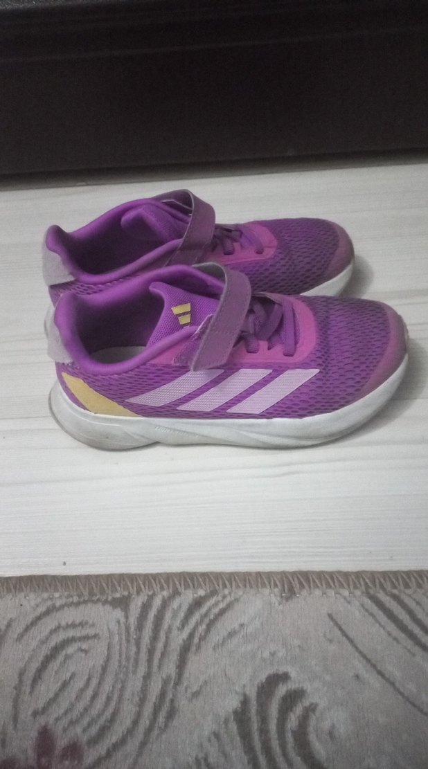 Mor Kız Çocuk Spor Ayakkabı Velcro - Görsel 2