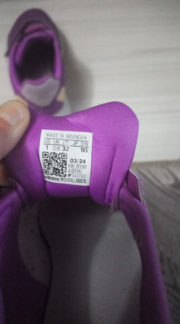 Mor Kız Çocuk Spor Ayakkabı Velcro - Görsel 4