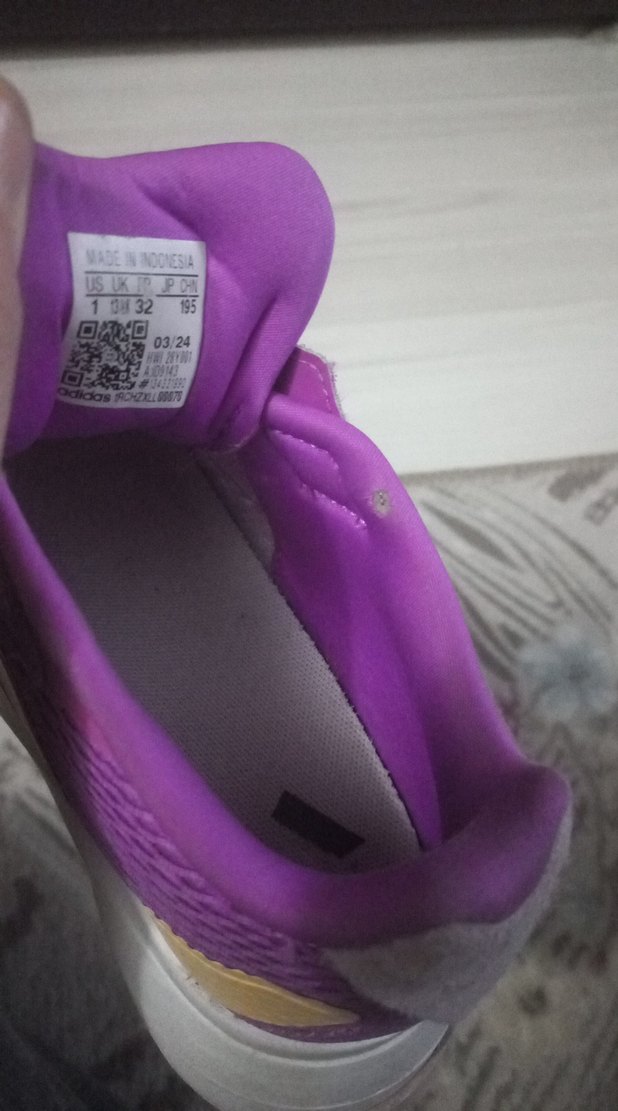 Mor Kız Çocuk Spor Ayakkabı Velcro - Görsel 5