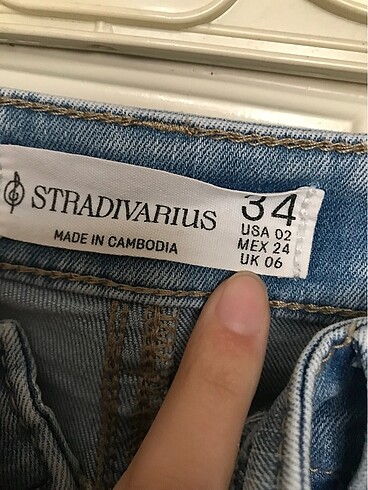 xs Beden mavi Renk Dar paça pantolon
