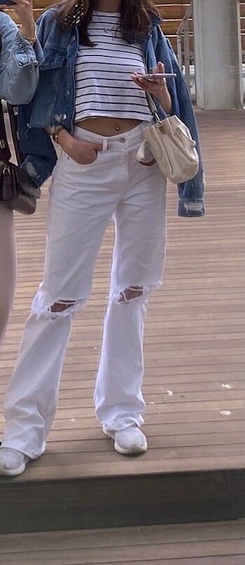 Beyaz jean