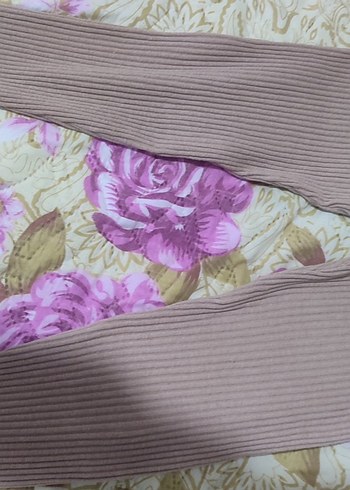 Bej Gri kız çocuk tayt - Görsel 2