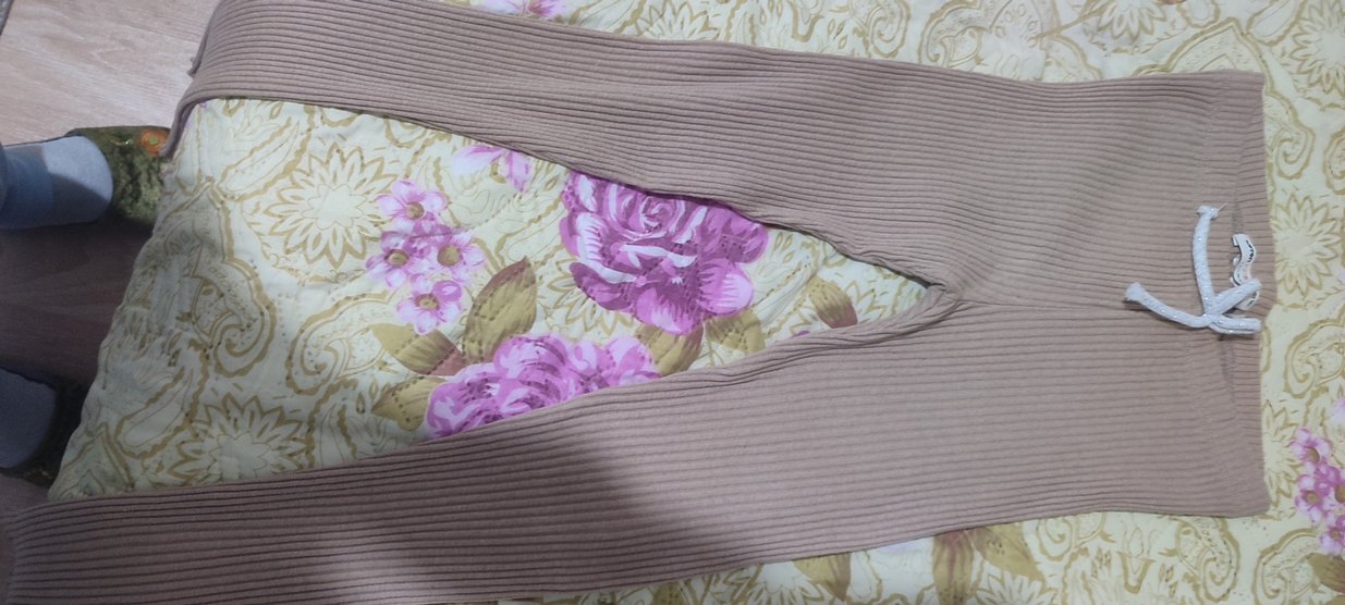 Bej Gri kız çocuk tayt - Görsel 2