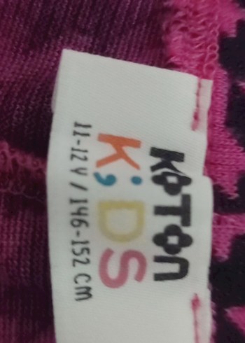 Kız Çocuk Elastik Desenli Pembe Tayt - Görsel 3