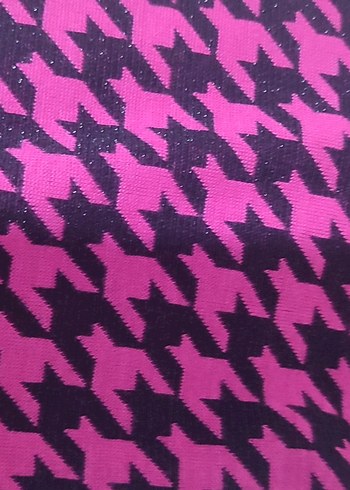 Kız Çocuk Elastik Desenli Pembe Tayt - Görsel 2