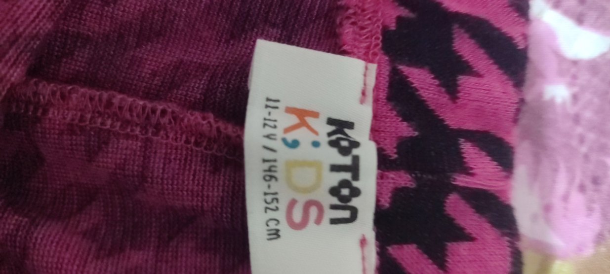 Kız Çocuk Elastik Desenli Pembe Tayt - Görsel 3